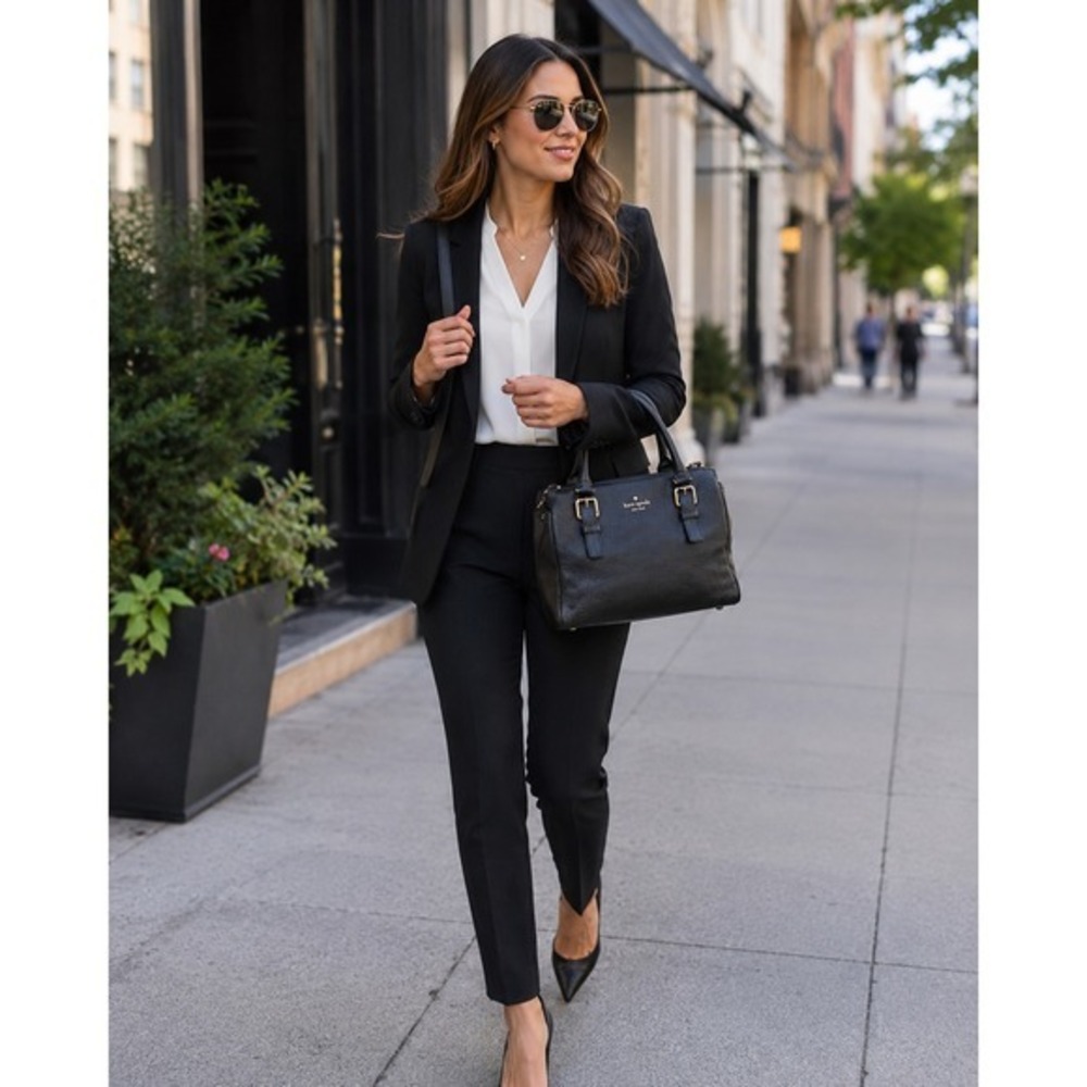 Kate Spade Cobble Hill Sami Black Pebbled Leather Satchel Crossbody Designer Bag